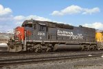 SP, Southern Pacific 9308 SD45-T2, at Soldier Summit, Utah. April 19, 1998. 